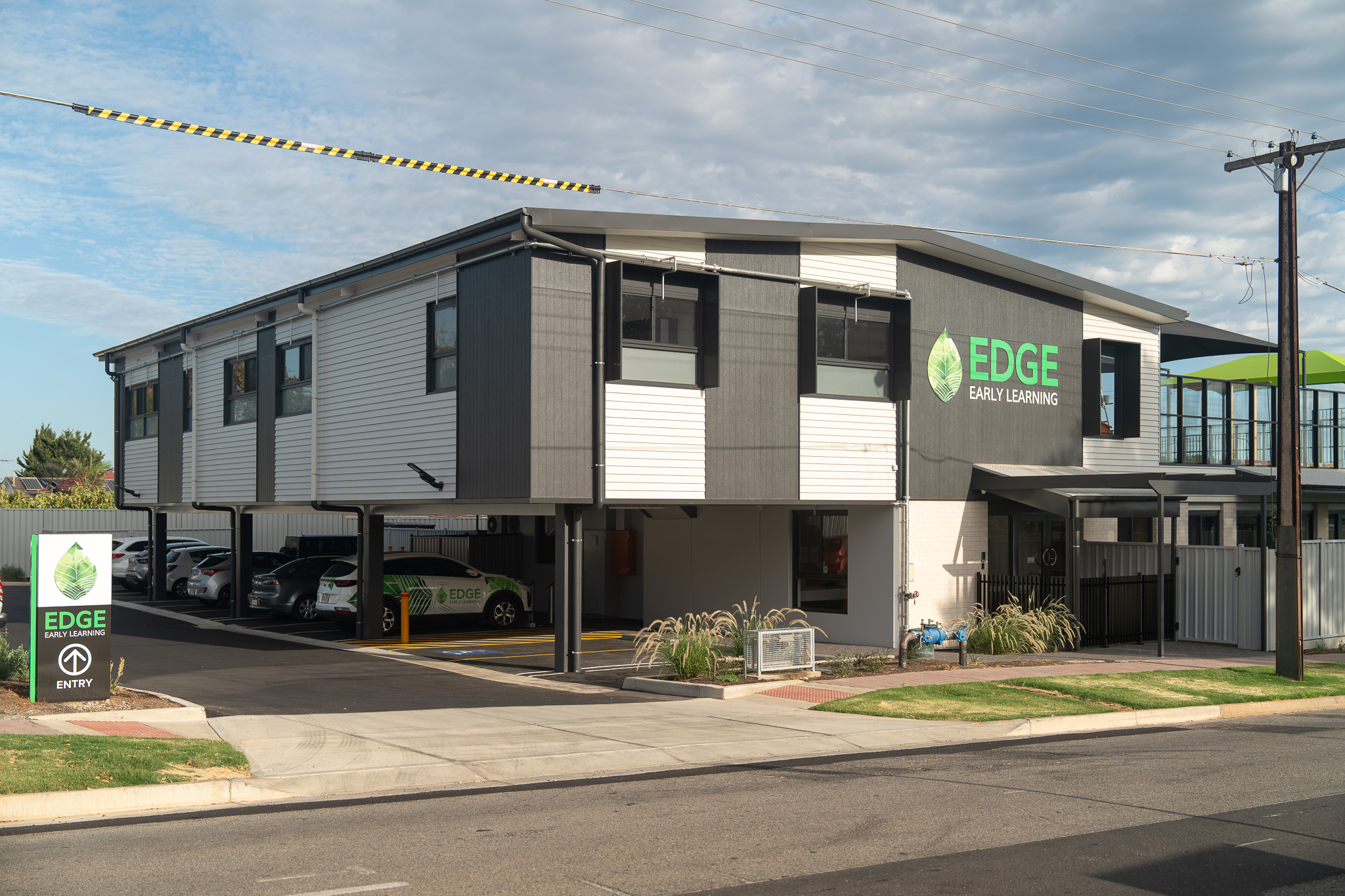 EDGE Child Care - external cladding, metal flashing